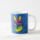 Search for peace symbol mugs Retro