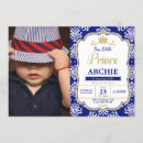 Search for little prince 1st birthday invitations For kids