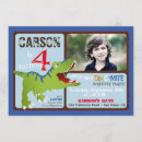 Recherche de green dinosaur invitations T rex