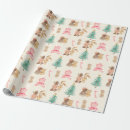 Search for christmas teddy bear wrapping paper Rustic