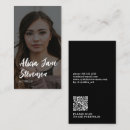Search for actress business cards Photographer