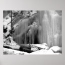 Recherche de cascade noire posters Bleu