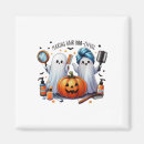 Recherche de fantôme kawaii magnets Fantôme de feuille