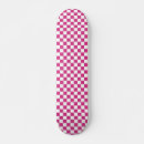 Search for checkered skateboards Pink