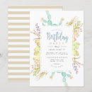 Search for succulents birthday invitations Floral