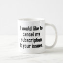 Search for issues mugs Cancel my subscription