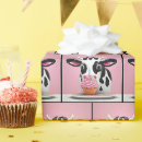 Recherche de vache drôle papier cadeau Anniversaire