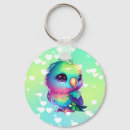 Search for rainbow bird keychains For her
