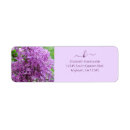 Search for purple monogram return address labels Lilac