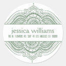 Recherche de mandala vert autocollants Géométrique