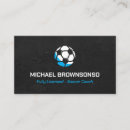 Search for soccer coach business cards Team