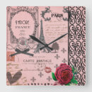 Search for vintage paris clocks Pink