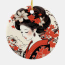 Recherche de geisha ornements Japonais