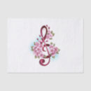Recherche de musical note tissue paper Fleur