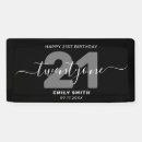 Search for 21st birthday banners Modern