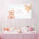 Search for teddy bear banners Girl baby shower