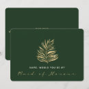 Search for leaf note invitations Maid of honor