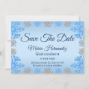 Search for ice blue save the dates Snowflake