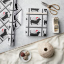 Search for pet christmas wrapping paper Dachshund