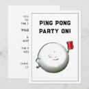 Search for ping pong invitations Funny