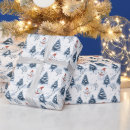 Search for snowy trees wrapping paper Modern