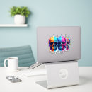 Search for psychedelic skull stickers Halloween