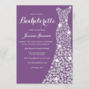 Search for purple bachelorette party invitations Elegant