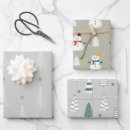 Search for christmas sets wrapping paper Snowman