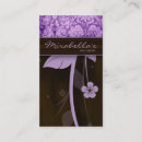Recherche de fleurs violet cartes visite Cheveux