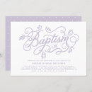 Search for lavender christening invitations Gender neutral