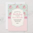 Recherche de cadre vintage invitations Rose