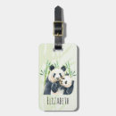 Recherche de panda bagages étiquettes Pandas mignons