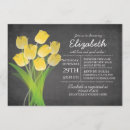 Search for yellow baby girl shower invitations Floral