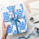 Search for dog print wrapping paper Blue