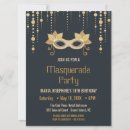 Search for masquerade birthday invitations Modern