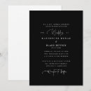Search for simply elegant wedding invitations Black