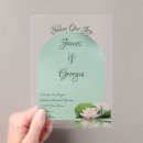 Search for lotus wedding invitations Green