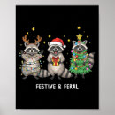 Search for christmas racoon art Viral
