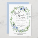 Search for ice blue bridal shower invitations Watercolor
