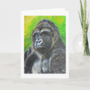 Recherche de gorilles montagne cartes postales Primate