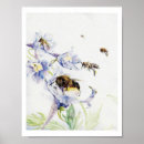 Recherche de abeille vintage posters Aquarelle