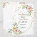 Search for for her 50th birthday invitations Gold