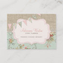 Recherche de victorian business cards Floral