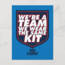 Search for soccer team postcards Ted lasso