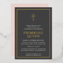 Search for pink baby girl christening invitations Stylish