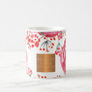 Recherche de fleur rose fuchsia tasses Élégant
