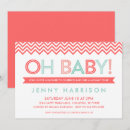 Search for chevron baby shower invitations Modern