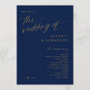 Search for navy and gold wedding programs Elegant