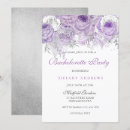 Search for silver bachelorette party invitations Purple