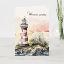 Search for lighthouse painting cards Watercolor